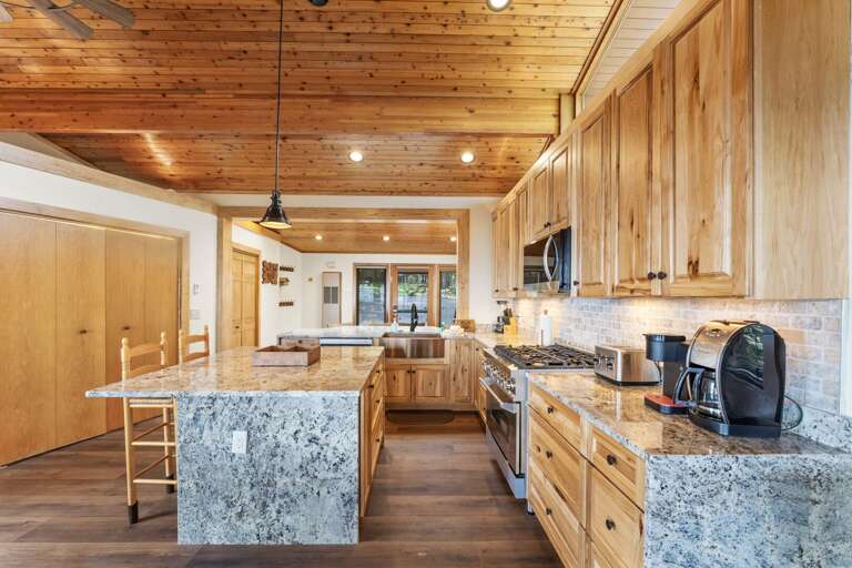 Kitchen is Perfect for Entertaining with Island Seating