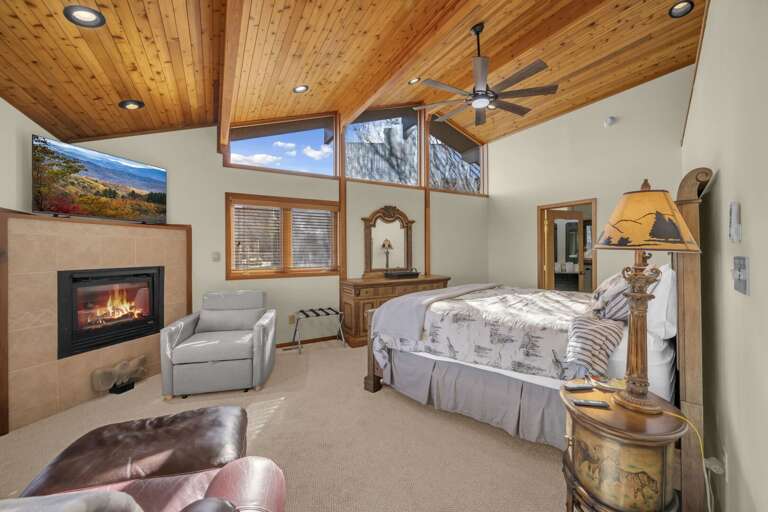 Master bedroom on the main level