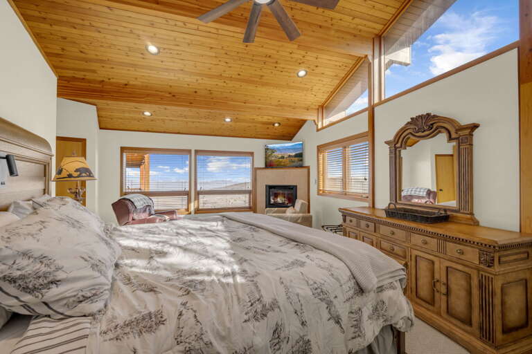 Master bedroom on the main level