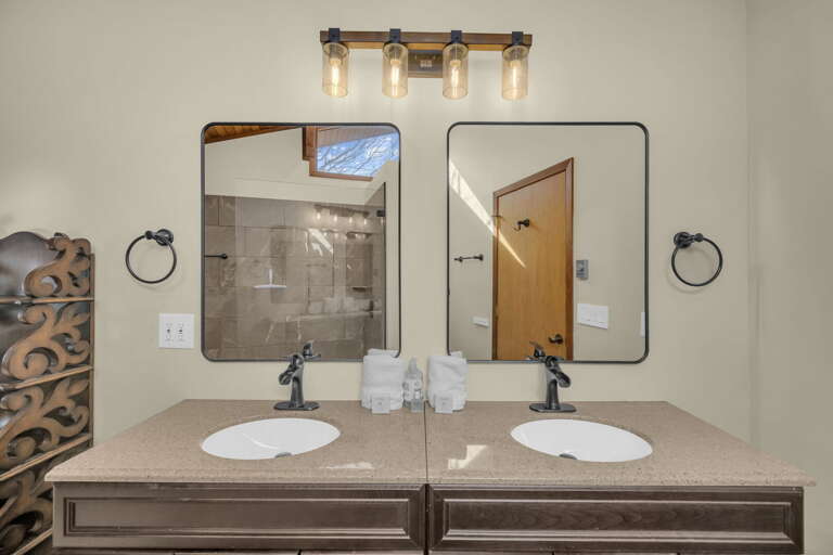 Private master bathroom