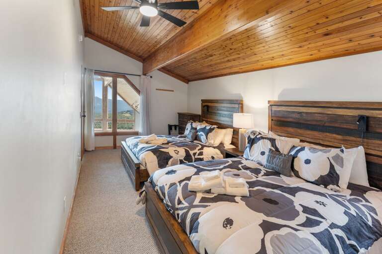 Two Queen Beds in an Upper Level Bedroom
