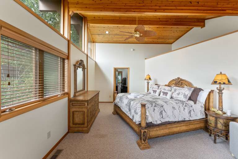Wake Up to Mountain Views in the Master Bedroom