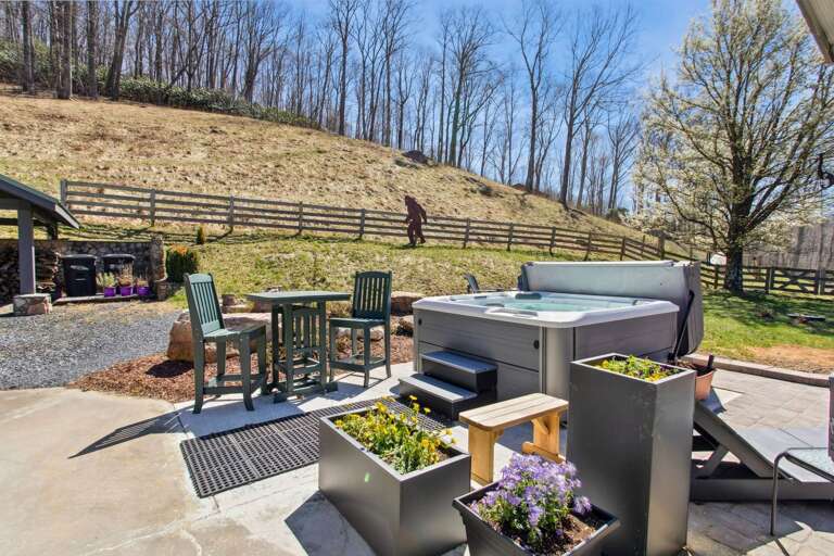 Bar Top Seating at the Hot Tub