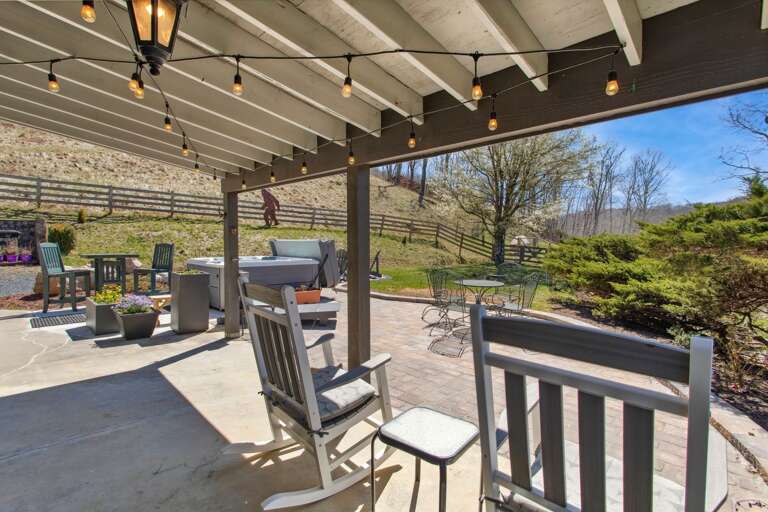 Enjoy Your Morning Coffee on the Covered Patio