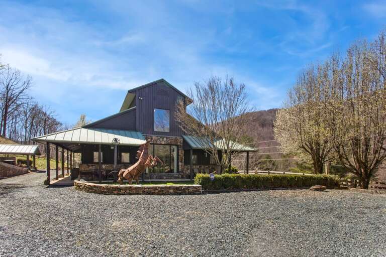 Level Gravel Parking Area