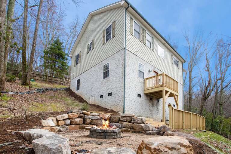 Fire Pit Below the House