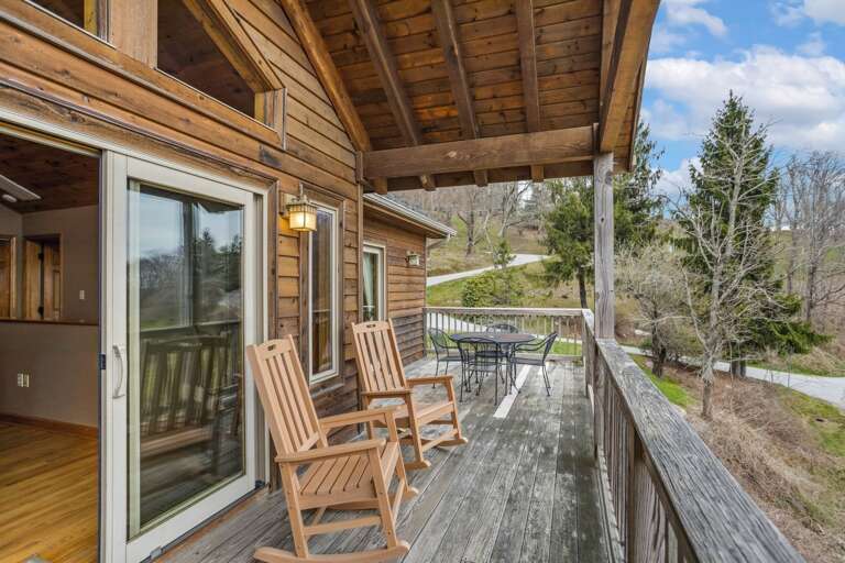 Sitting Area on the Covered Top Deck