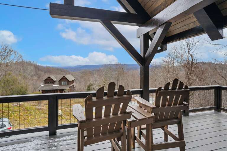Covered Sitting Area on the Deck