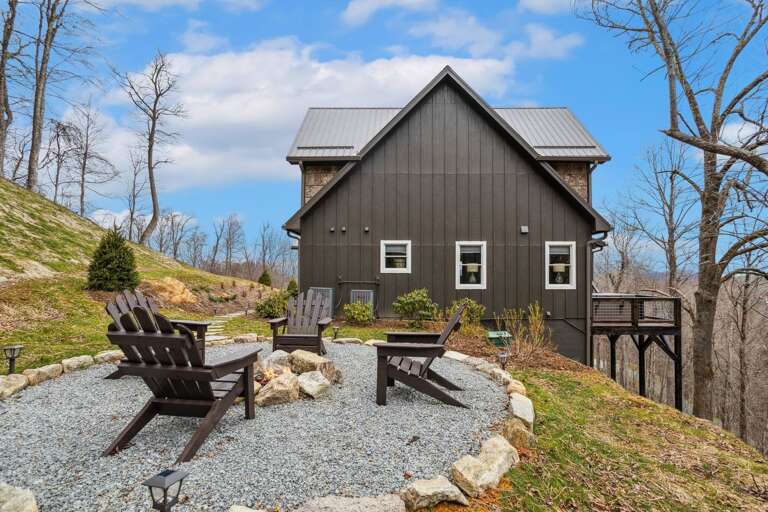 Fire Pit Above the House
