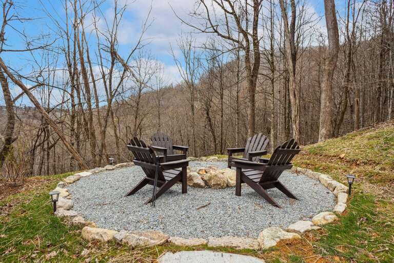 Fire Pit with Mountain Views