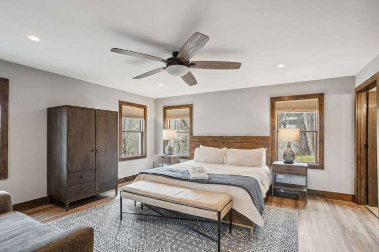 Main Floor Master Bedroom with King Bed