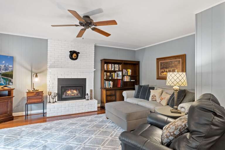 Living Room with Gas Fireplace
