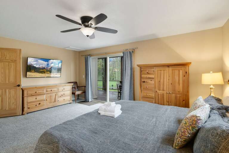 Master Bedroom with Private Ensuite and Access to the Deck