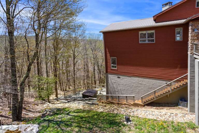 Hot Tub Patio Below the House