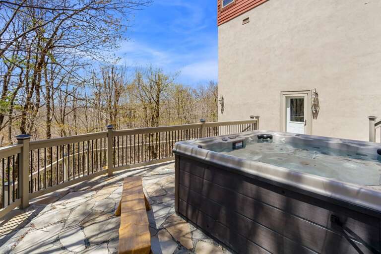 Hot Tub on the Side Patio