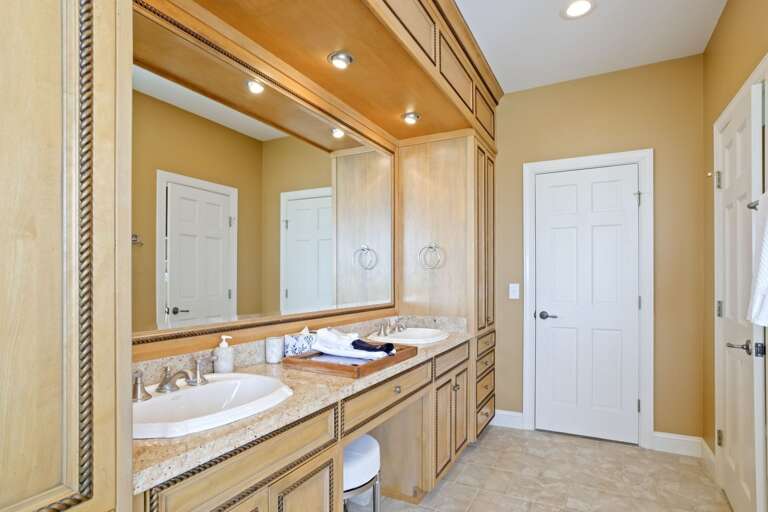 Master Bathroom with Double Vanities