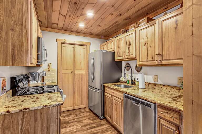 Kitchen with Granite Counters and Stainless Appliances