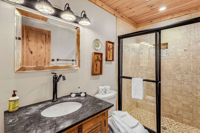 Master Bathroom with Tile Shower