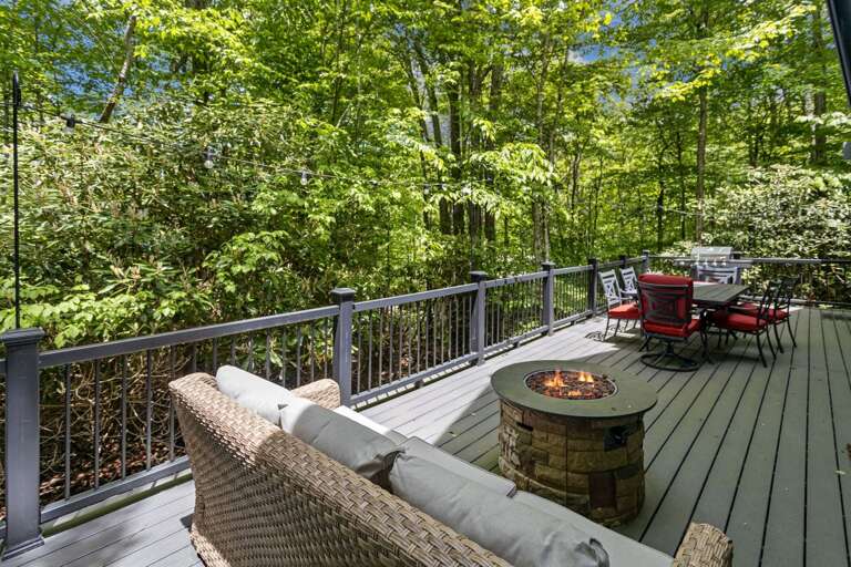Relax on the Sofa Around the Gas Fire Table