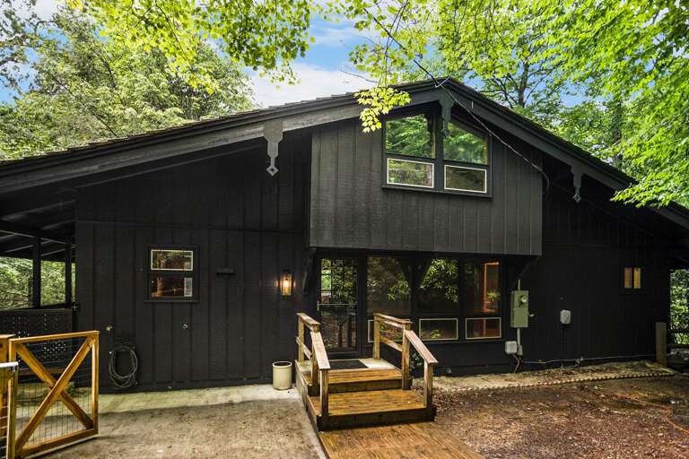 Front Entrance with Fenced-In Yard