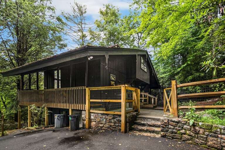 Paved Parking Area and 5 Steps to the Front Entrance