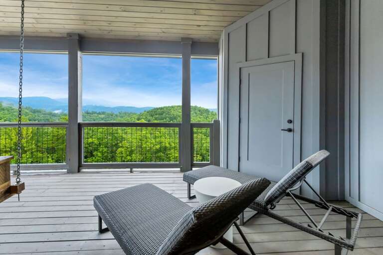Chaise Lounges on the Private Master Deck Chaise Lounges on the Private Master Deck