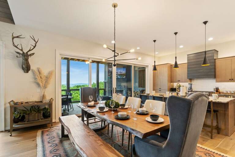 Dining Table with Access to the Deck Dining Table with Access to the Deck