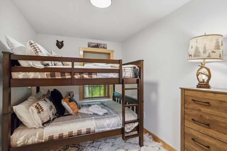 Lower Level Bunk Room with Full-over-Full Bunk Beds