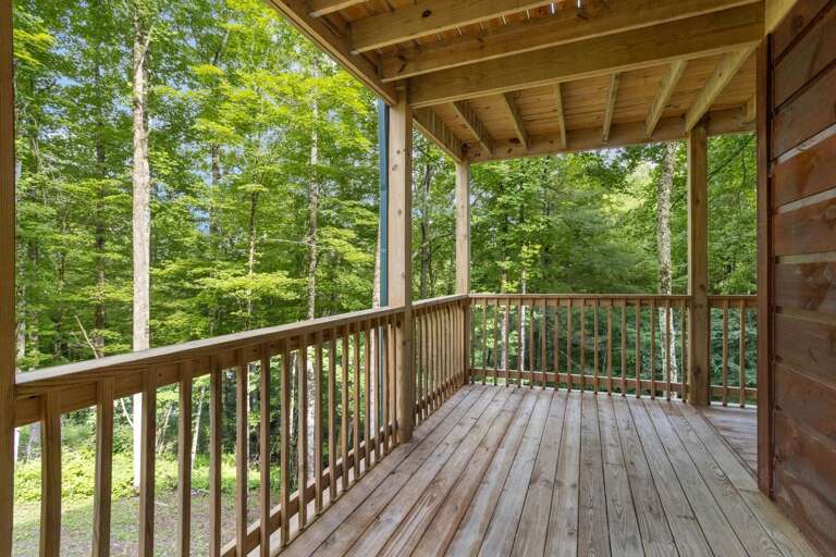 Partially Covered Wrap Around Deck