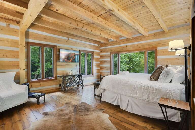 Main Floor Master Bedroom with King Bed and TV and Main Floor Master Bedroom with King Bed and TV and