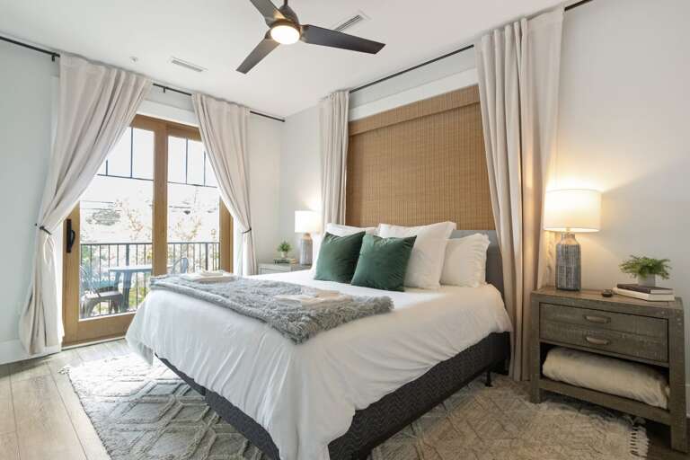 King Bedroom with a Juliette Balcony