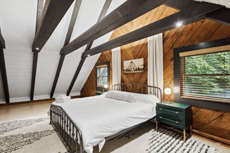 Top Floor King Suite with Vaulted Ceilings and Exposed Beams