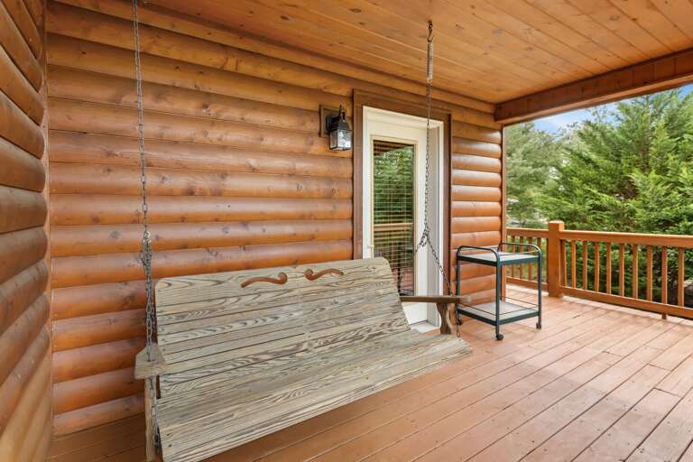 Covered Sitting Area off the Master Bedroom