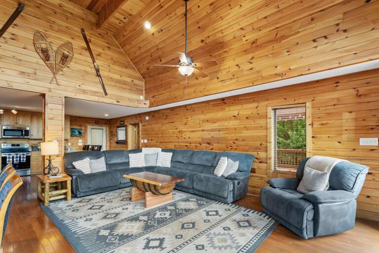 Large Sectional in the Living Room