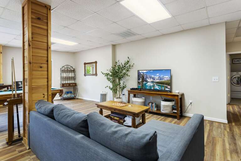 Lower Level Game Room with Full Futon and Smart TV