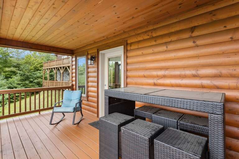 Outdoor Dining on the Covered Top Deck