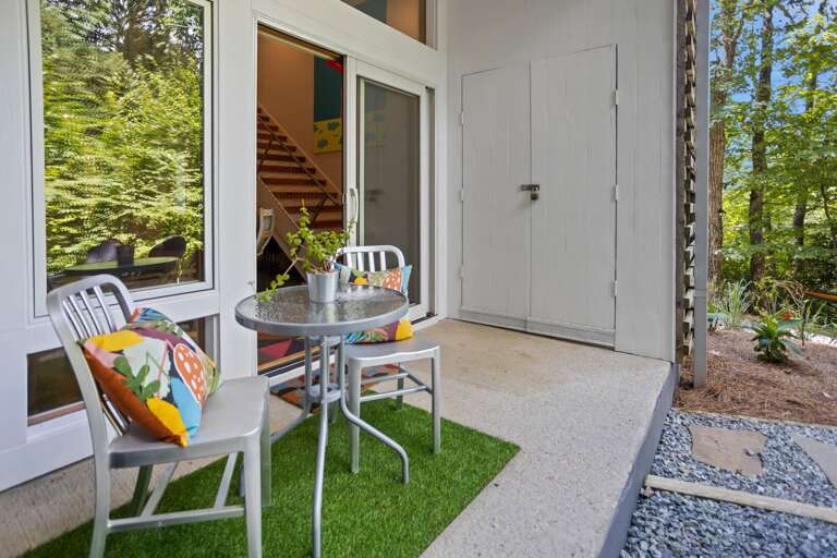 Covered Patio with Bistro Seating