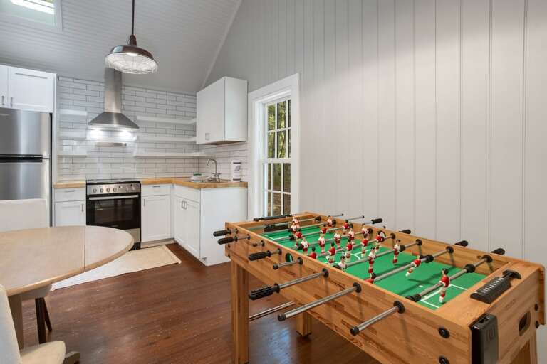 Foosball Table in the Carriage House Foosball Table in the Carriage House