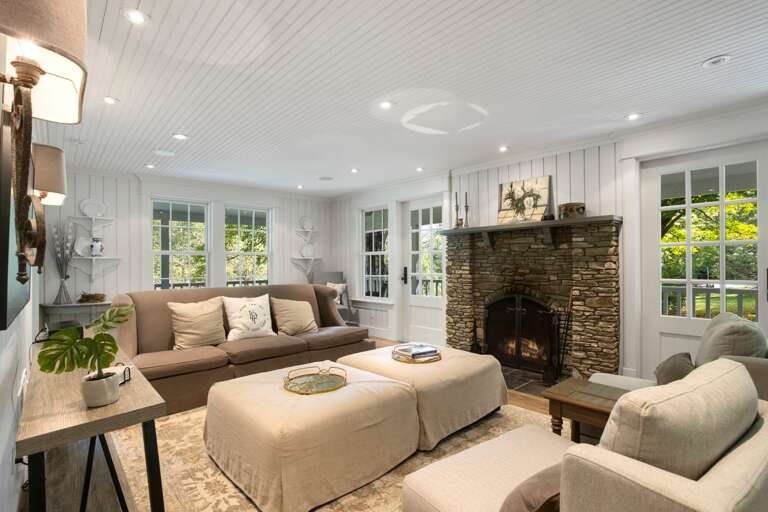 Relax Around the Wood Burning Fire Place Relax Around the Wood Burning Fire Place