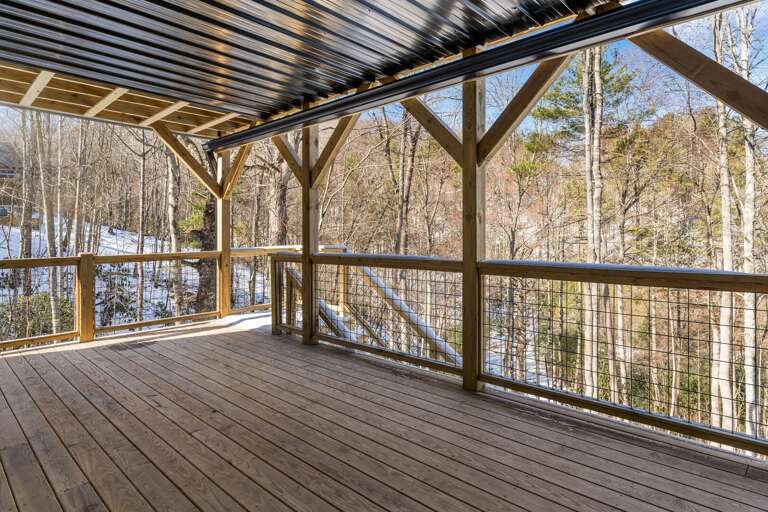 Covered Deck Keeps it Dry in the Weather