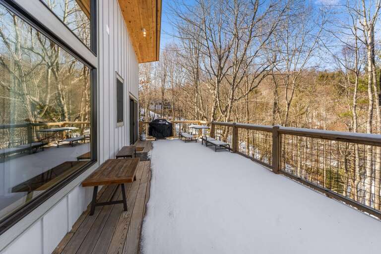 Gas Grill and Seating on the Deck