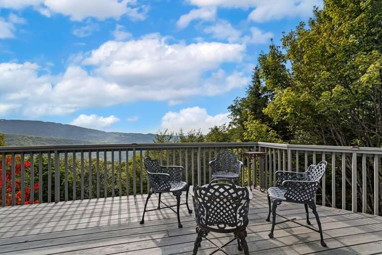 Enjoy the Mountain Air on the Top Deck