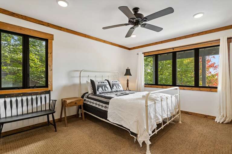 Lower Level Bedroom with Queen Bed