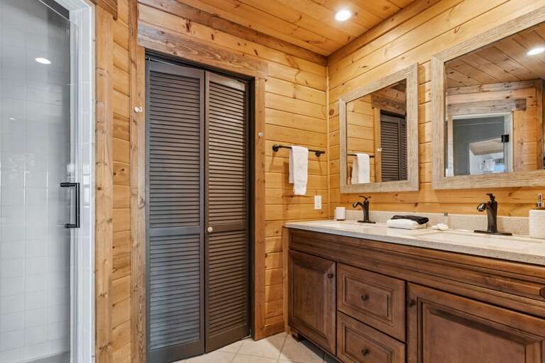 Master Ensuite with Step-In Shower and Double Vanities