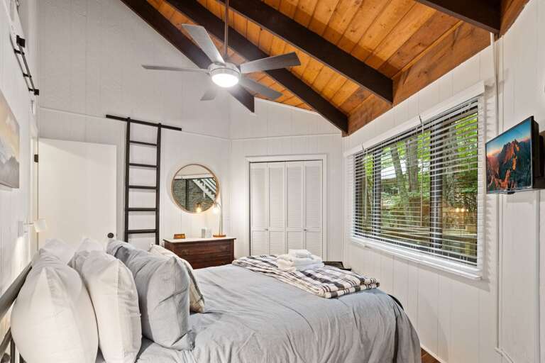 Comfortable Queen Bed and Private Half Bath