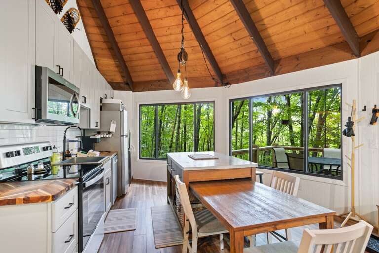 Encompassed by Windows Letting in the Natural Surroundings