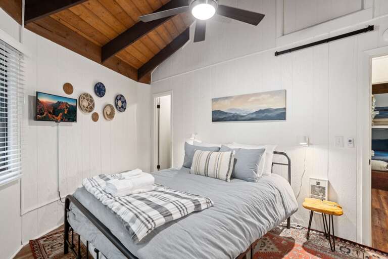 Queen Bedroom with TV