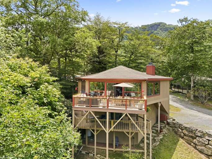 Drone View of Beech Mountain Place