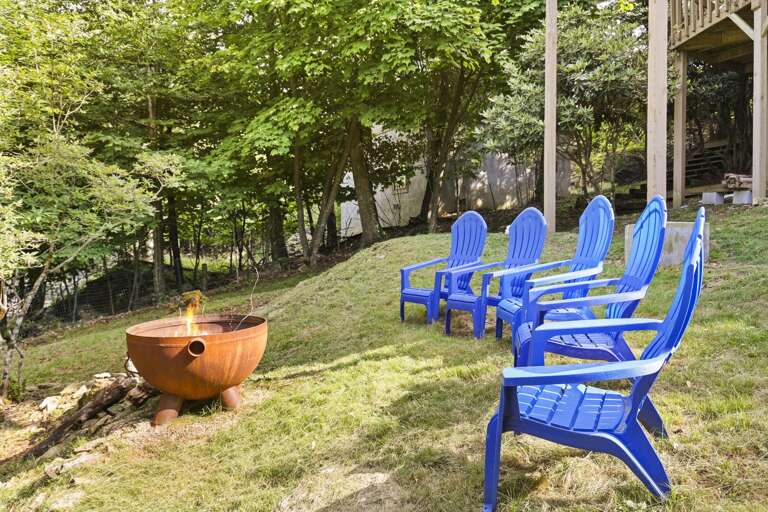 Fire Pit with Adirondack Seating