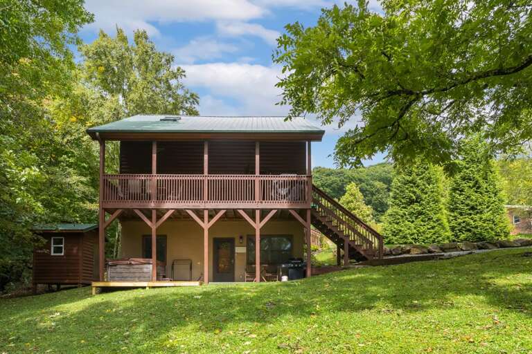 Lower Level Patio with Gas Grill and Hot Tub Deck